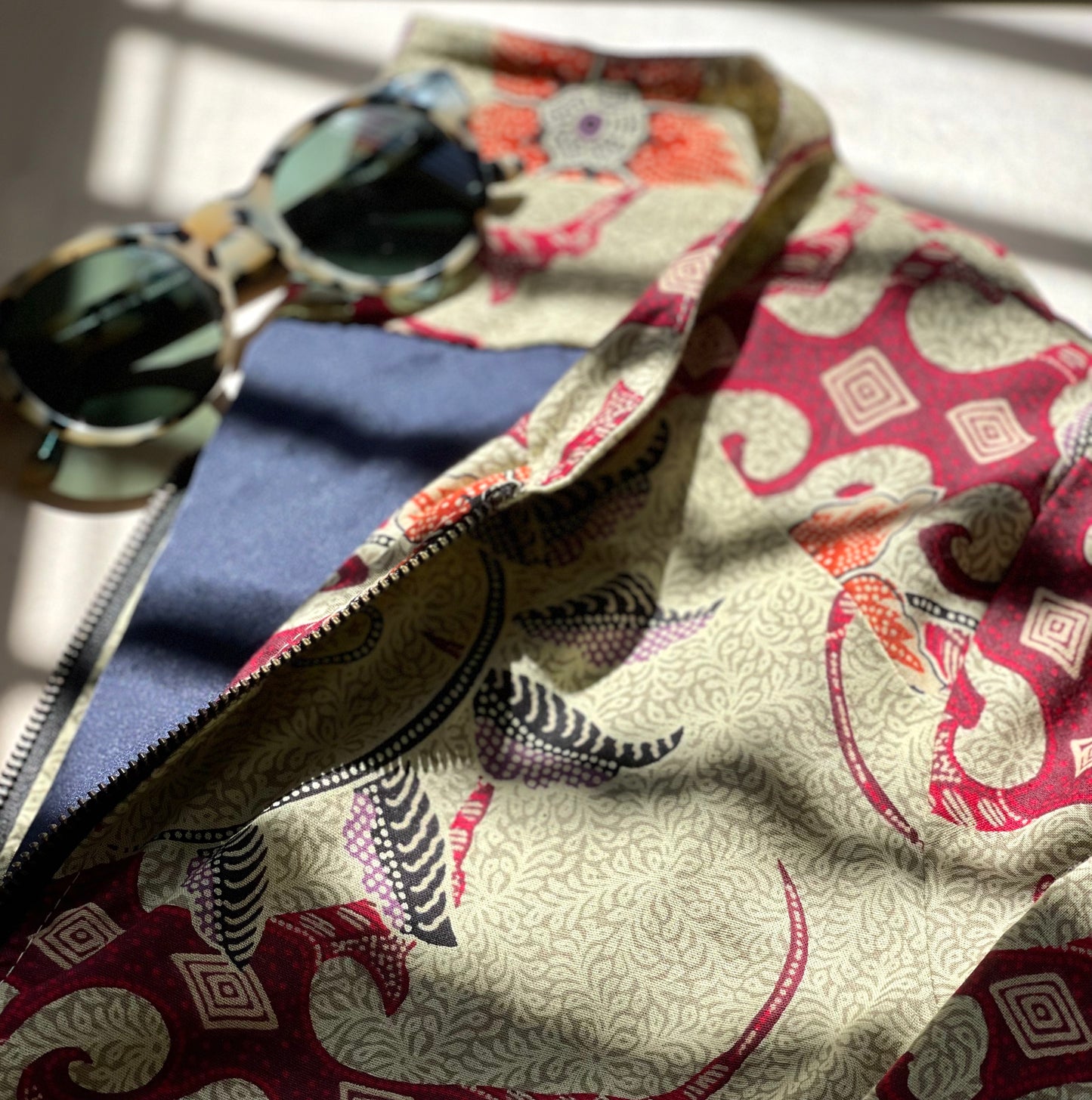 Women's cotton floral bomber jacket